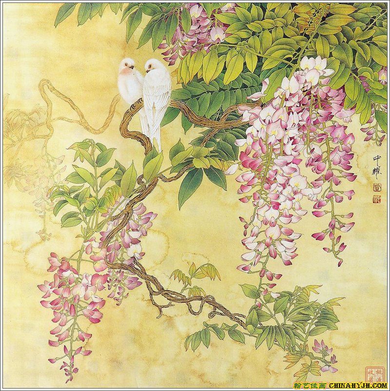 周中耀 工笔花鸟画欣赏之一(22P) - 桃源居士 - 桃源居