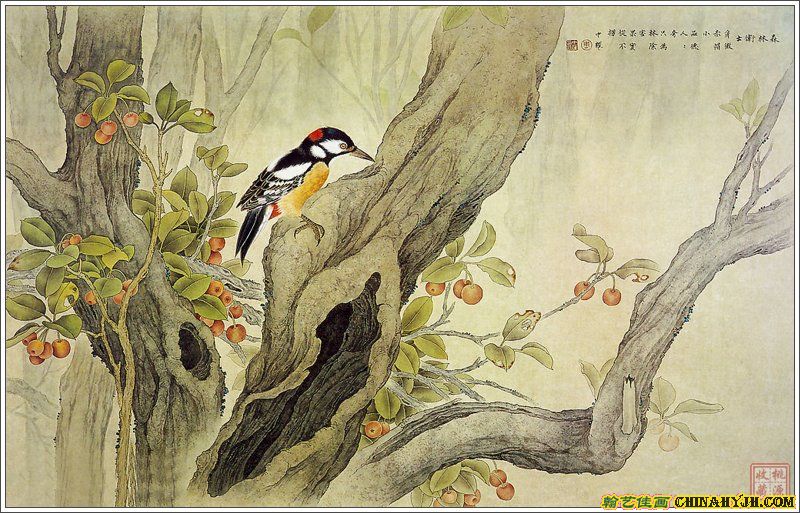 周中耀 工笔花鸟画欣赏之一(22P) - 桃源居士 - 桃源居