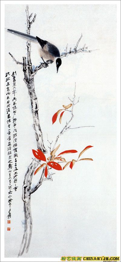 张大千花鸟画作品欣赏