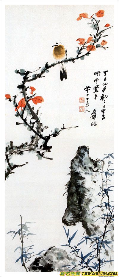 张大千花鸟画作品欣赏