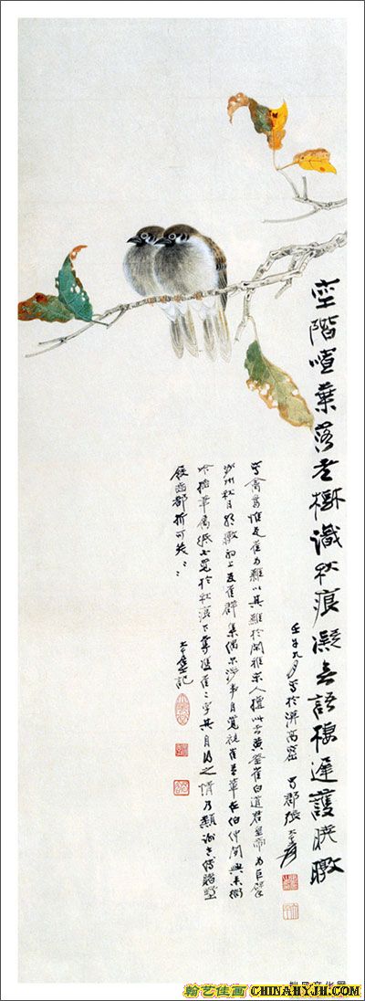 张大千花鸟画作品欣赏