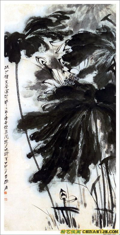 张大千花鸟画作品欣赏