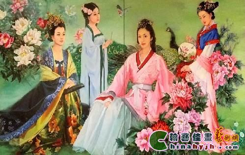 翰藝佳畵—女油画家《四大才女图》呼吁女性自立