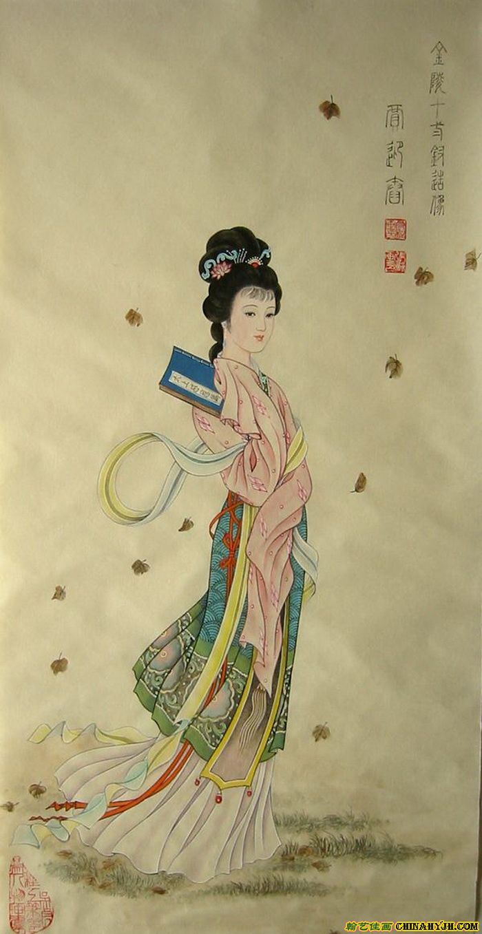 鹰工笔画