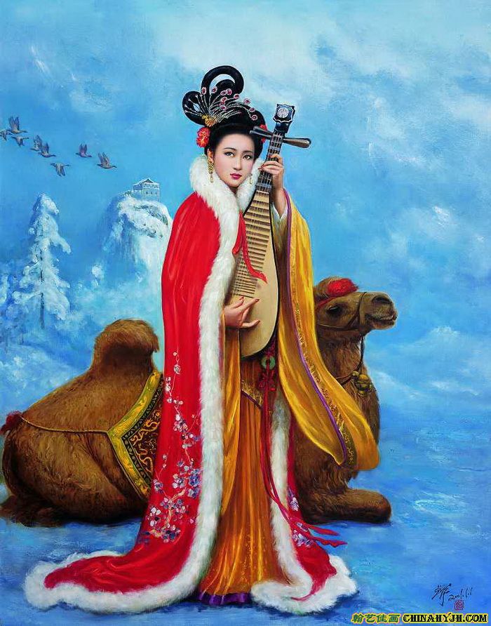 翰艺佳画书画艺术网 - 艺术家作品>>>昭君出塞