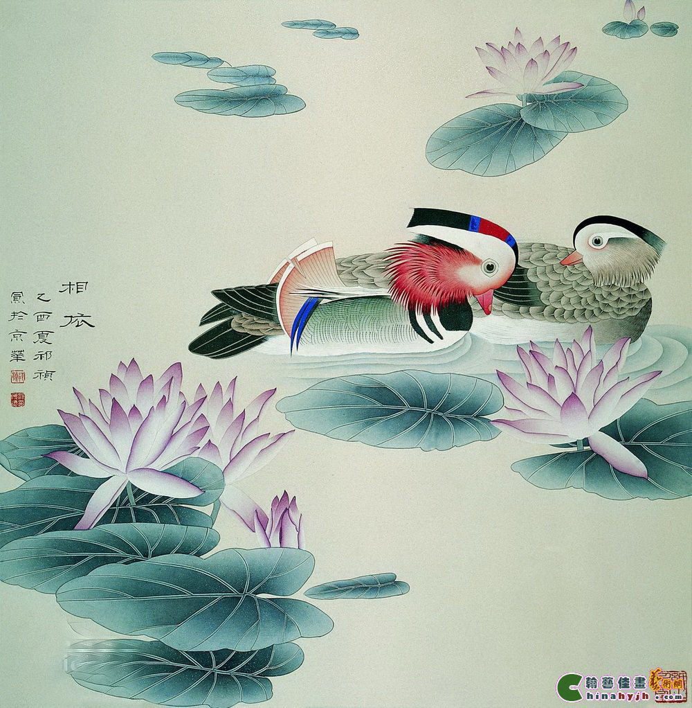 鸳鸯戏水